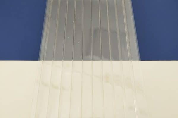 policarbonato celular incoloro 16 mm azul blanco | comprar placas de policarbonato