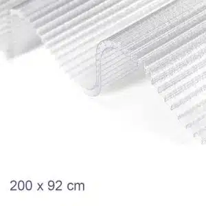 policarbonato ondulado celular Transparente 200 x 92 cm