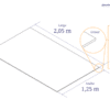 esquema-policarbonato compacto plano 205 x 125