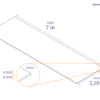 esquema-policarbonato compacto plano 700 x 210