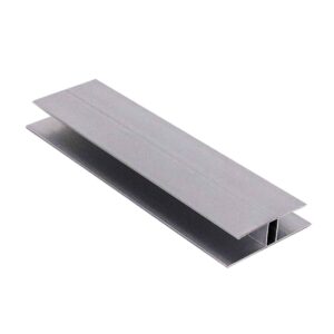 Perfil en H metálico de aluminio