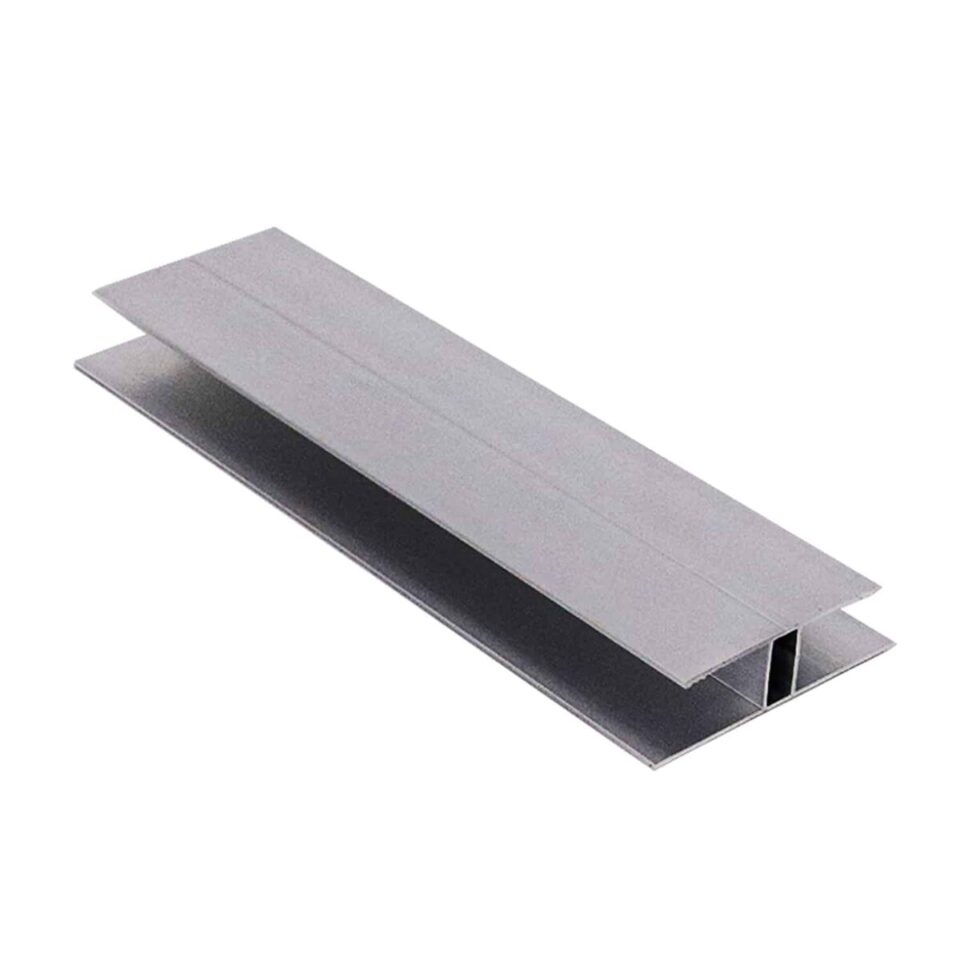 Perfil en H metálico de aluminio