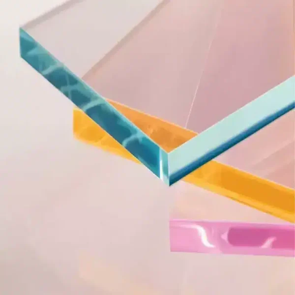 Metacrilato Colada transparente colorado 305 x 203 cm