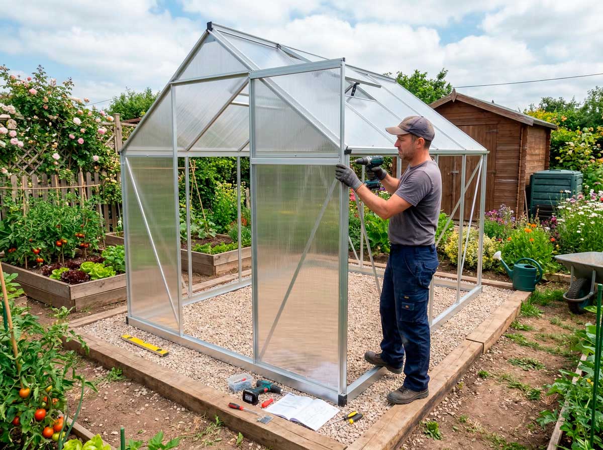 Como montar un invernadero de policarbonato