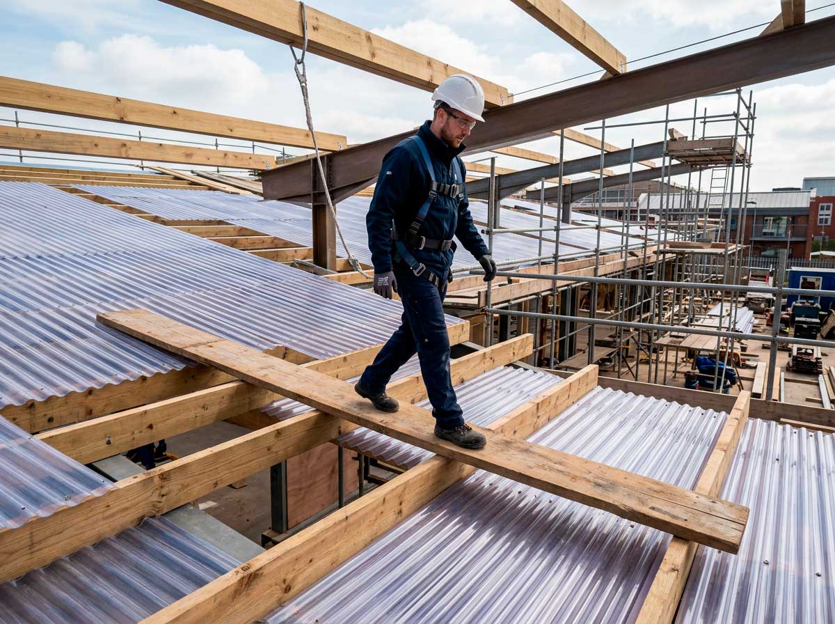 Instalador-usando-un-tablon-de-madera-para-caminar-con-seguridad-sobre-una-cubierta-de-policarbonato.jpg