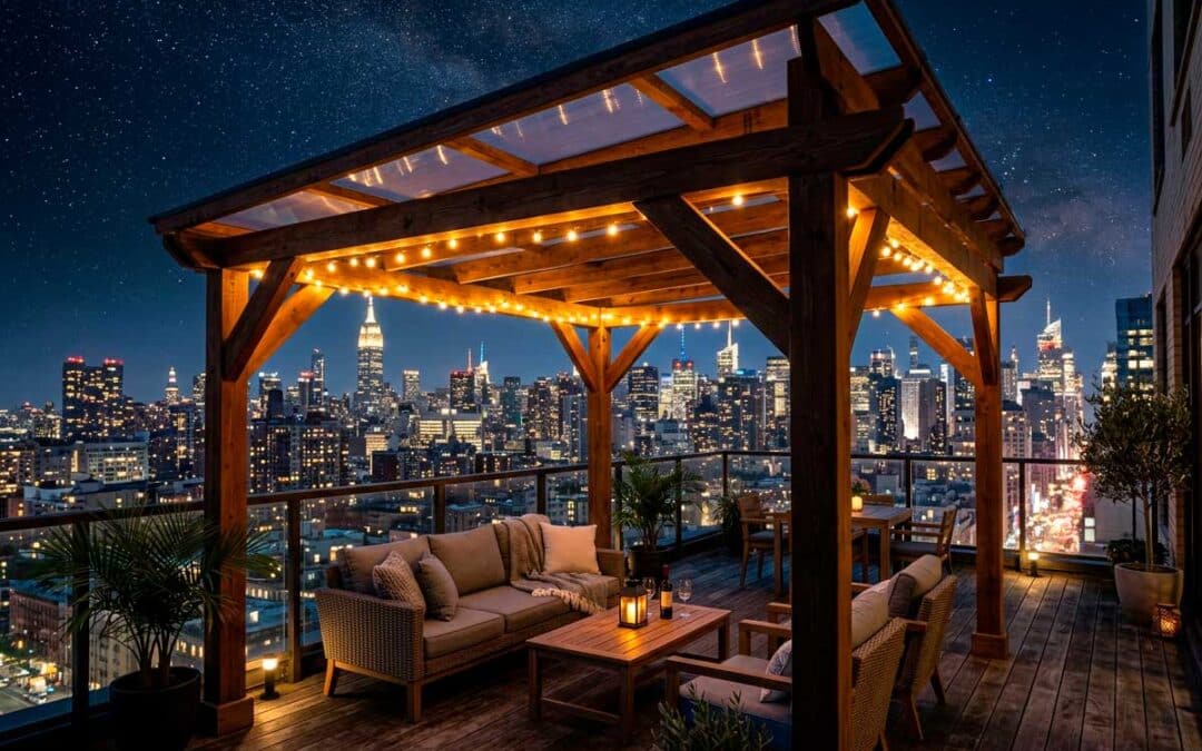 pergola terraza atico