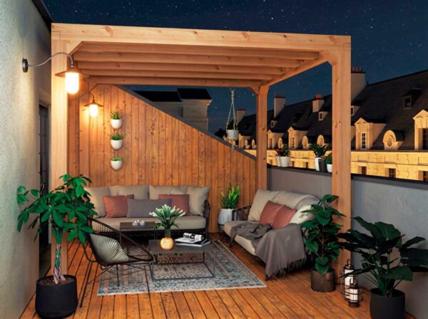 Pérgola de madera Paris