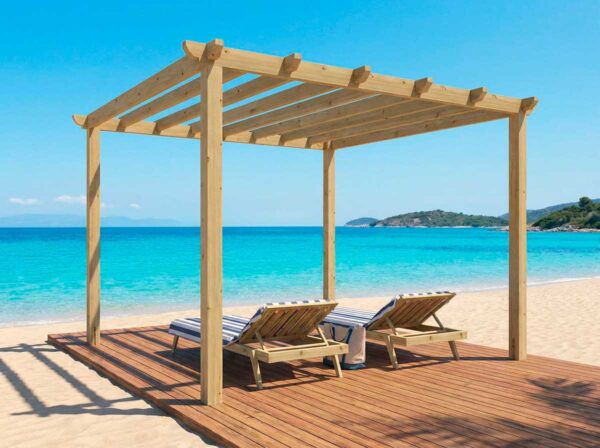 Pérgola de madera Atenas